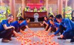 Tuổi trẻ  xã Nghĩa Thọ tổ chức “Lễ thắp nến tri ân” các anh hùng liệt sỹ